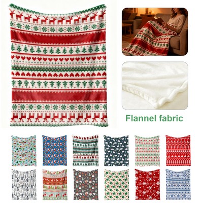 Christmas Flannel Fleece Blanket